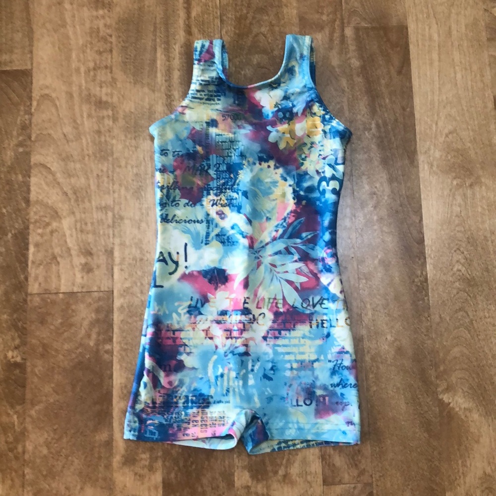 Girls size small gymnastics activewear